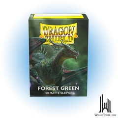 Dragon Shield Box of 100 in Matte Forest Green